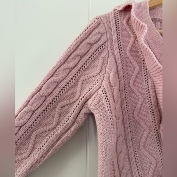 London Kaye Ruffled Cardigan, size medium. - Picture 5 of 6